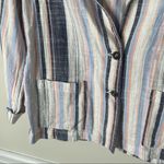 Xirena mixed striped lightweight‎ cotton blazer XS Photo 2