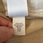 Gap  Denim High Rise Vintage Slim Cobblestone Beige Faux Leather Pants Size20/35R Photo 7