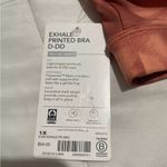 Athleta  Exhale Printed sports Bra D/DD Serene Island Coral Photo 4