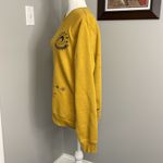 Blind Rooster unisex crewneck sweatshirt Size Medium Mustard yellow Astrology Orange Photo 3