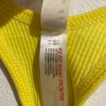 Free People  Yellow Throw Crop Top Sz M Photo 4