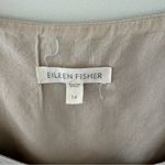 Eileen Fisher  Organic Linen Tank Dress with Sequined Hem. Size 14. Photo 8