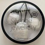 Jellystone Designs BPA Free Silicone White Chew Teething Nursing Necklace NEW Photo 0