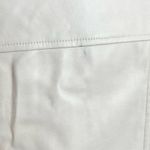 7 For All Mankind Beige Faux Leather Button Up Long Jacket Trench Coat Large Photo 10