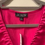 J.Crew  Fuchsia Satin V-Neck Dress Photo 1
