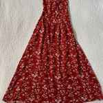 Cupshe Red Floral Midi Dress Photo 0