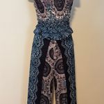Boho Strapless Smocked Tube Top and Flowy Pants Set Multiple Size M Photo 0