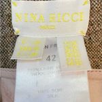 Nina Ricci Wool Tweed Pencil Skirt With Pin Tuck Detail Sz 10 Tan Photo 5