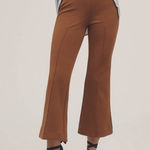 Maeve  The Margot Kick-Flare Crop Pants Textured
Edition, Gold - Medium Photo 0