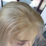 Fulllace Human hair blonde 613 Remy silky lace Wig Photo 6