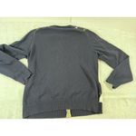 Lands' End  Sweater Womens Medium Argyle Navy White Crew Neck Long Sleeve Academia Photo 5