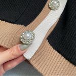 Laundry by Shelli Segal  Academia Style Cardigan Bedazzled Buttons Size S Photo 3