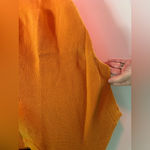 Loft  Pumpkin Orange V Neck Short Sleeve Ribbed Sweater Vest Size L Photo 1