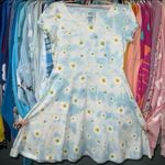 Lounge Fly Disney x Winnie the Pooh sky & flowers skater dress M Photo 0