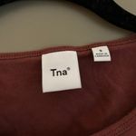 Aritzia TNA Maroon Baby Tee Photo 3