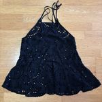 Free People Intimately  Starry Eyelet Whimsigoth Boho Bow Prepoy Festival Tank XS Photo 5