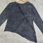 Blackmilk NWT  Raider Acid Sweatshirt Top Asymmetrical Longsleeve Raw Hem Size S Photo 5