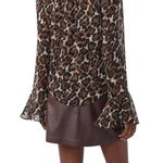 Trina Turk NEW NWT  Alora Leopard Tie-Neck Blouse Size Large Photo 4