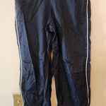 Nike Y2k womens navy blue windbreaker pants size womens medium Photo 0