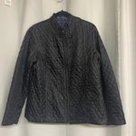 Chico’s Reversible nylon/poly jacket no tags size medium purple & black Photo 0