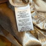 All in Favor  Womens XL Champagne Velvet Corset Style Puff Sleeve Crop Top Photo 7