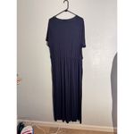 Lane Bryant Navy Blue Tie Front Maxi Dress Size 18/20 | Soft Stretch Jersey Photo 1