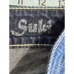 Silver Jeans Suki Capri Low Rise Straight Dark Stitching Size 29 Embroidery Photo 5