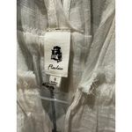 Flawless NWT  Women's White Ruffle Sleeve Button Front V-Neck Maxi Dress Size S Photo 10