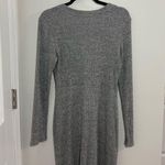 Altar'd State Gray V-Neck Long Sleeve Sweater Dress Photo 3