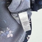 Stitch Fix NWT 41 Hawthorne Sleeveless V-Neck Floral Top Navy Small Petite PS Photo 4