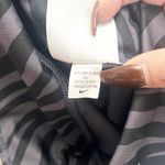 Nike  Zebra Striped Cropped Women’s Black And Grayish Purple Leggings Photo 2