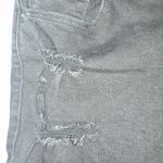 Wax Jean  Collection Black Distressed Denim Shorts 2X Stretchy Rolled Hem Photo 6