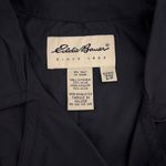 Eddie Bauer  Trench Coat‎ Lightweight Rain Jacket Double Breasted Black Small Photo 2