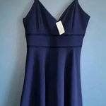 Francesca’s June & Ivy navy blue spaghetti string a line dress women’s size L‎ Size L Photo 0