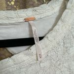 Free People Jasmine Tea Time Long Puff Lace Sleeve Open Back Top Ivory Medium Photo 2