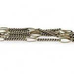 Lucky Brand Tarnished Gold Brass Tone Chain Link Layered Bracelet Jewelry Photo 0