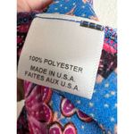 Misa  Blue Pink Floral Print Tiered Floral Print Mini Skirt Size Large Photo 8