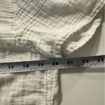 Velvet By Graham And Spencer  White Cotton Gauze Button Up Shirt Top Collar Boho M Photo 6