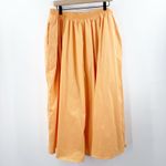 Petal and Pup  Skirt SZ Extra Large Melon Orange Midi PullOn Pockets Cotton Stretch Photo 1