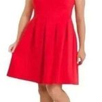 Hutch  Anthropologie Bow Back‎ Tomato Red Dress, 2X Photo 0