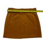 Forever 21 Women's Large Faux Suede Rust Orange Brown Mini Skirt 60's Retro Photo 6