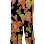 Trina Turk Y2K beautiful boho floral silk sheer wide leg pants Photo 0