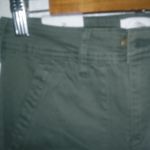 A loves A  26 High Rise Ankle Skinny Cotton Pocketed Army Green Pants Photo 7