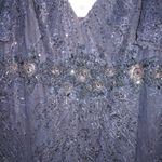 Mac Duggal  67493 Womens Blue VINTAGE FLUTTER SLEEVE EVENING GOWN Dress Photo 8