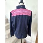 Vineyard Vines Navy & Pink Whale Print Quarter Zip Shep Shirt Photo 1