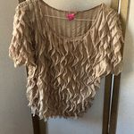 Sunny Leigh  Pink and Beige Blouse petite xl Photo 0