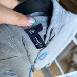 Gap Cropped Grey Hoodie with Floral  Logo Photo 2