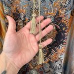 World Unity Sweater Womens XL Brown Boho Hippie Fairy Sparkle Flare Sleeve Photo 3