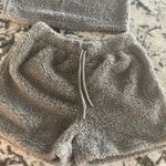 Womens Sexy Warm Fuzzy Fleece Cropped Lounge Two Photo 4