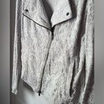 Anthropologie Saturday Sunday Luddy Moto Jacket zip up lace embroidered size S Photo 6